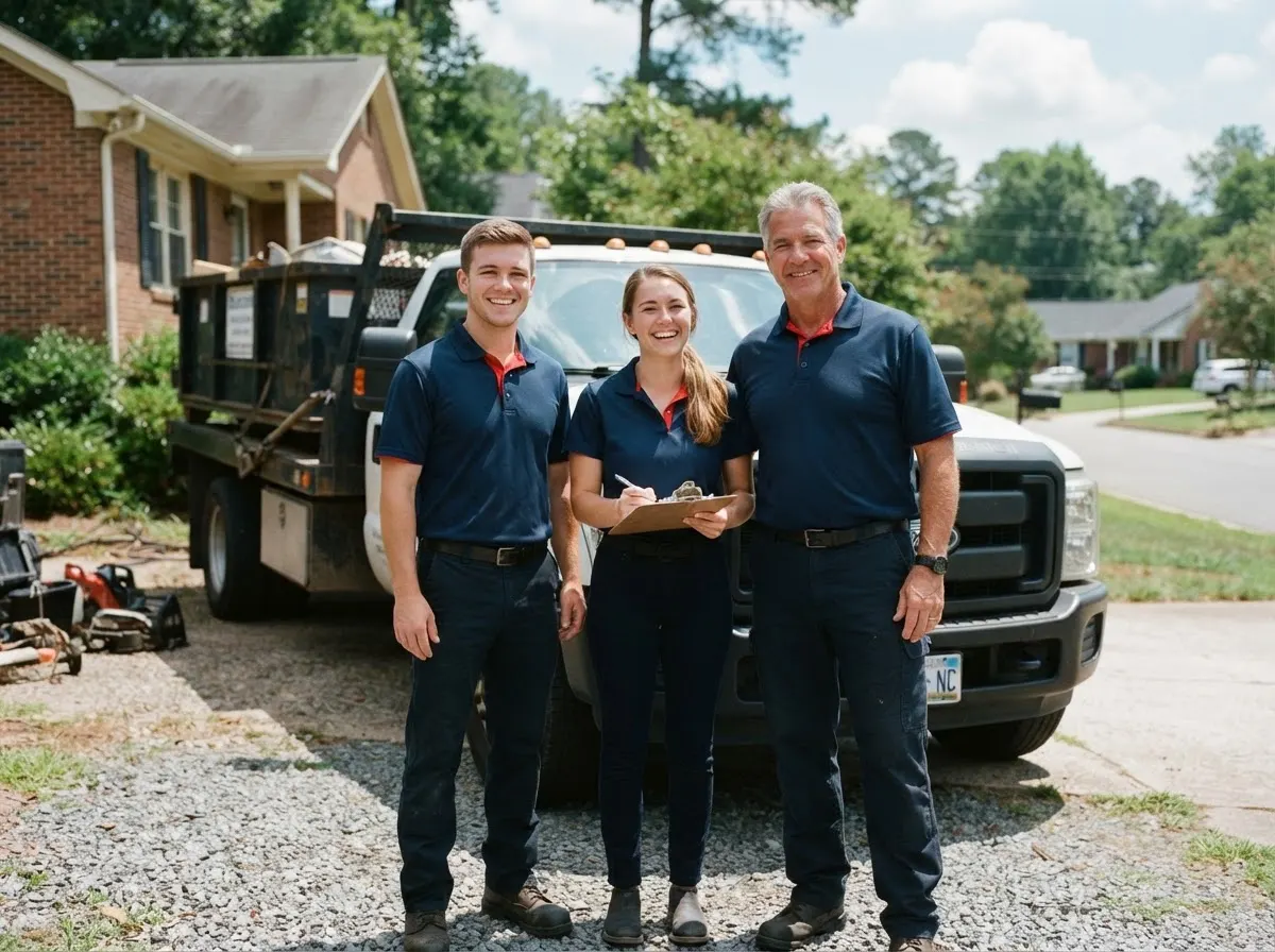 The CityLoad Container Services team, dumpster in Charlotte, NC